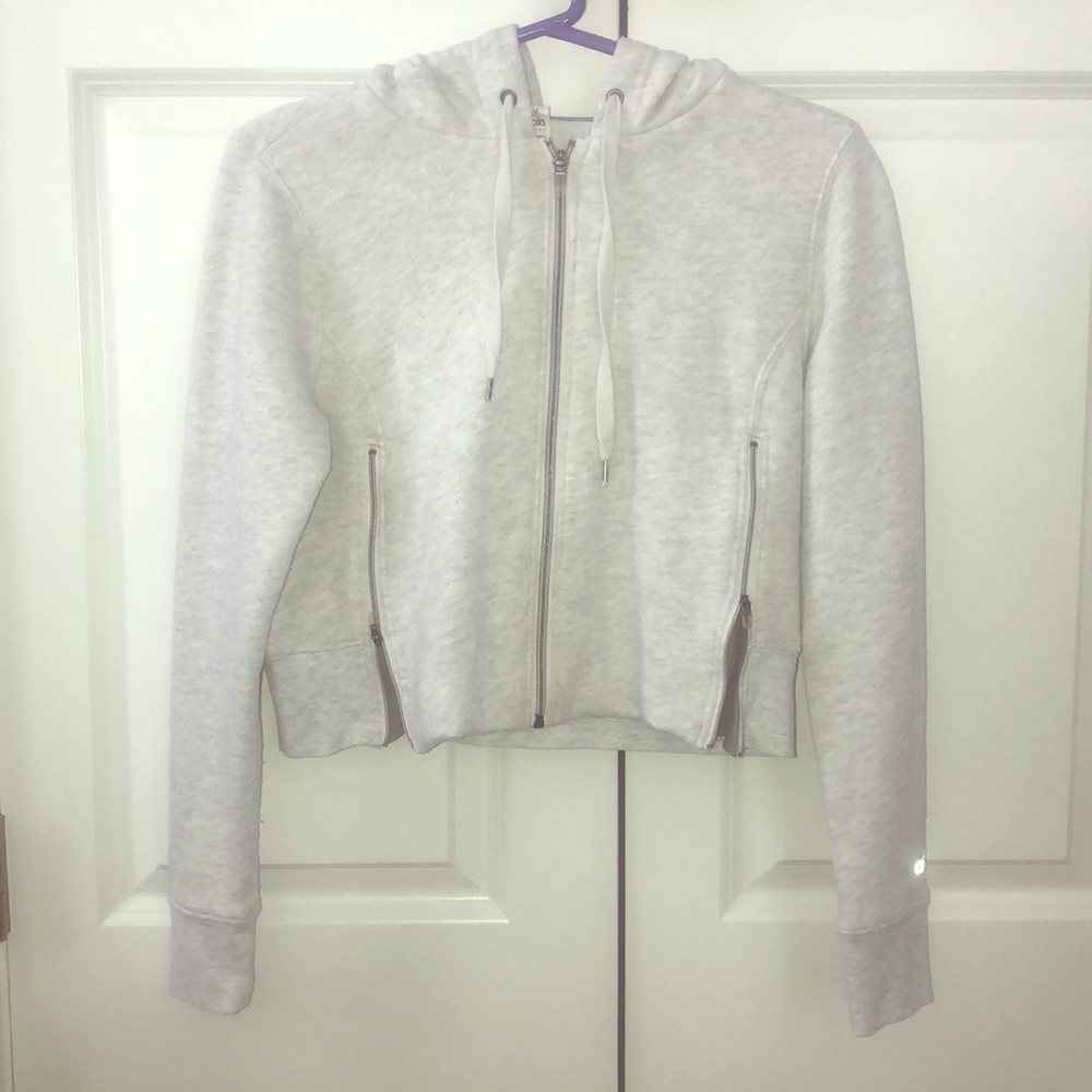 Alo yoga crop zip up